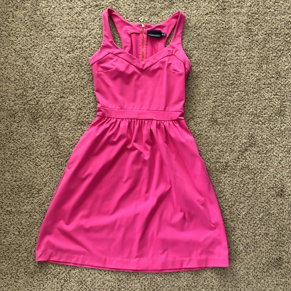 Hot Pink High Low Dress